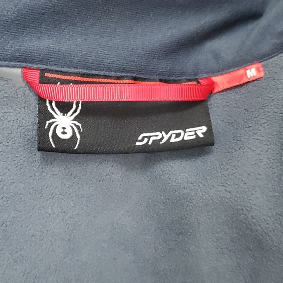 Spyder full zipper gray embroidered jacket size M - Picture 8 of 11